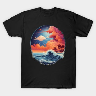 Surrealism Beach Art T-Shirt